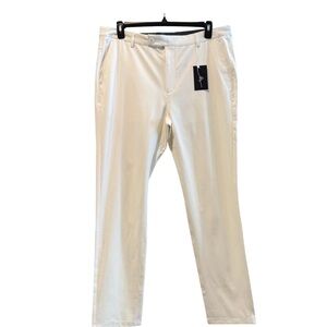 Boston Scott Pants Golf Tech 34/33 White Performance NWT $125 MSRP